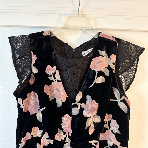 Nanette Lepore Velvet Floral Mini Dress - Picture 3 of 9